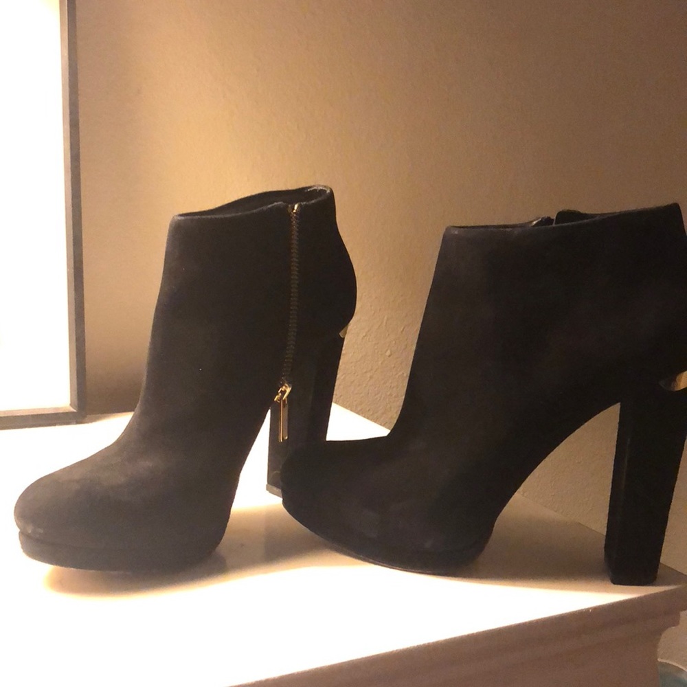 Michael Kors Black Suede Booties